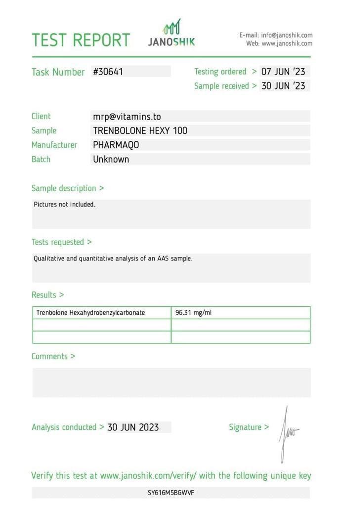 pharmaqo labs trenbolone hexy